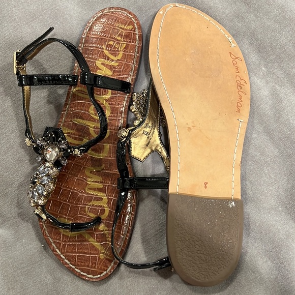 Sam Edelman Black Patent Sandal - Picture 4 of 8